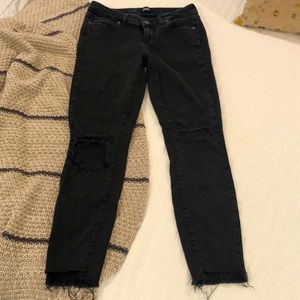 Paige Verdugo Ankle distressed black jeans - 26